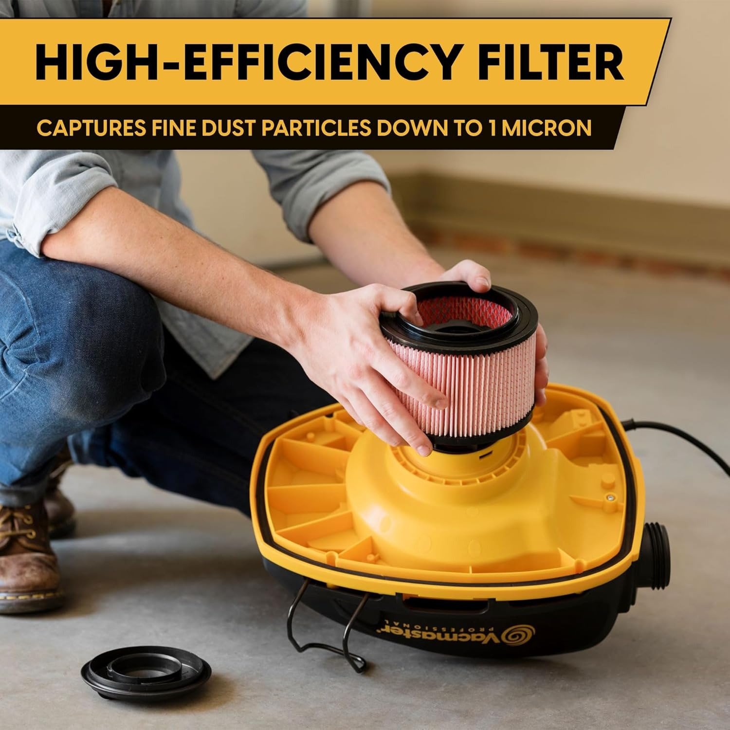 5-Gallon 5.5 Peak HP Wet/Dry Vac, Black