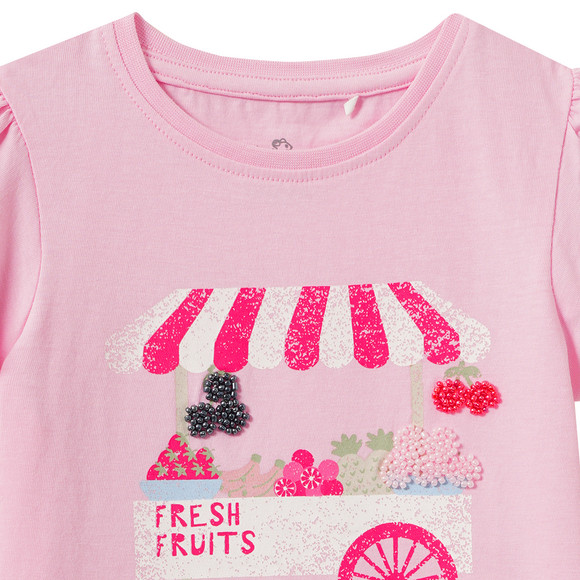 Topolino Mädchen T-Shirt mit Perlen-Details