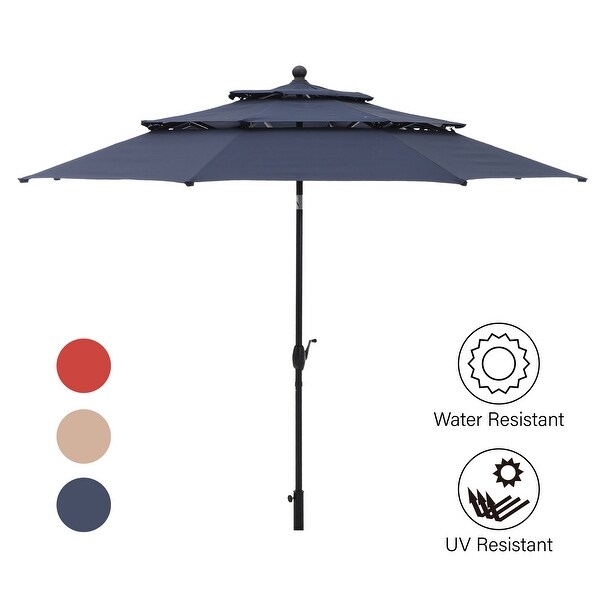 MAISON ARTS 5/7piece Patio Dining Set,4/6 Rattan Swivel Chairs with Cushion and 1 Metal Table with Umbrella Hole