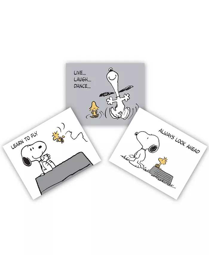 Lambs and Ivy Classic Snoopy 11 by 14 Inch Unframed Nursery Child Wall Art - 3pc