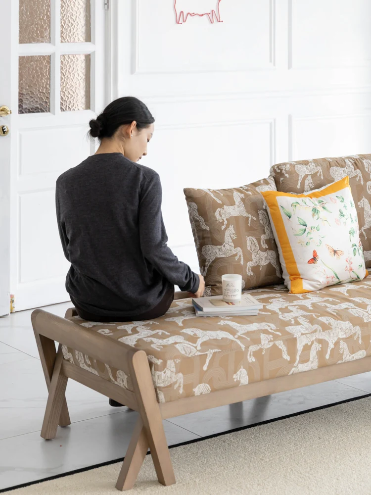 CH109 - Herm@s Deco Royal Horse Sofa Bed: Double-purpose, Wooden, Study