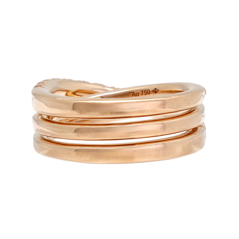 Cartier Ethancel Do Semi-pave Setting Ring 18K Rose Gold Diamond B4230200