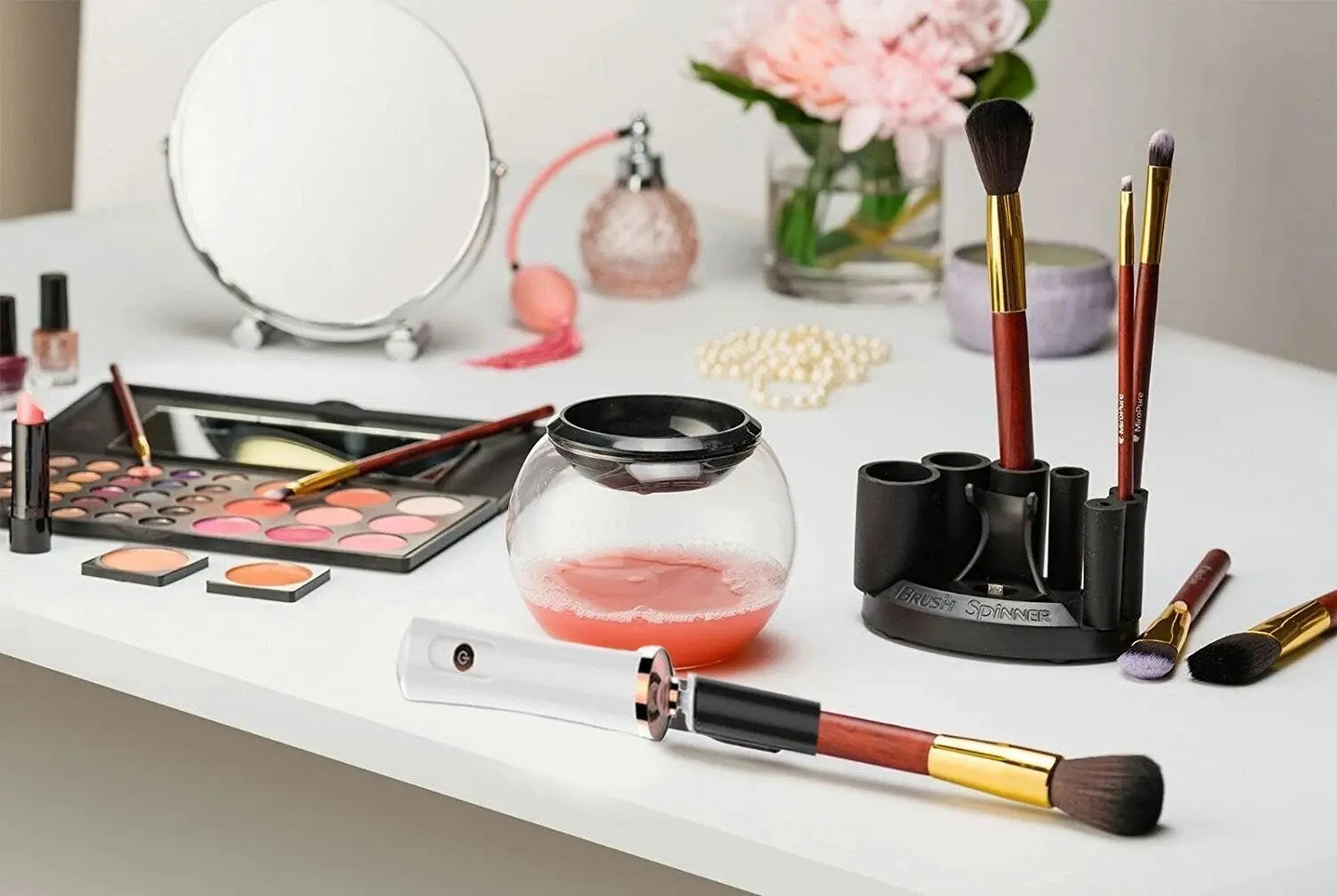 Spinning Makeup Brush Cleaner Electric Spin Dryer Machine