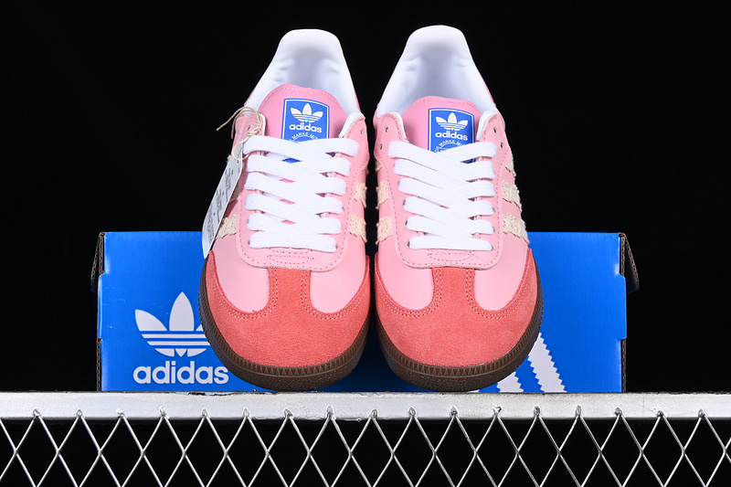 Adidas Samba Vegan White/Brown/Pink B75809