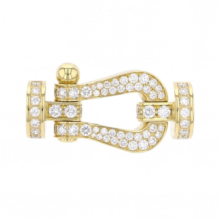 FRED Force 10 Lm Full Pave Accessory 18K Yellow Gold Diamond