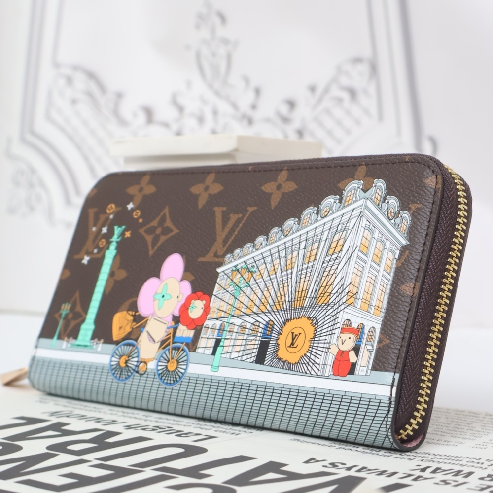 Louis Vuitton Zippy Wallet Vivienne Monogram Brown 7.7 Inches M81544