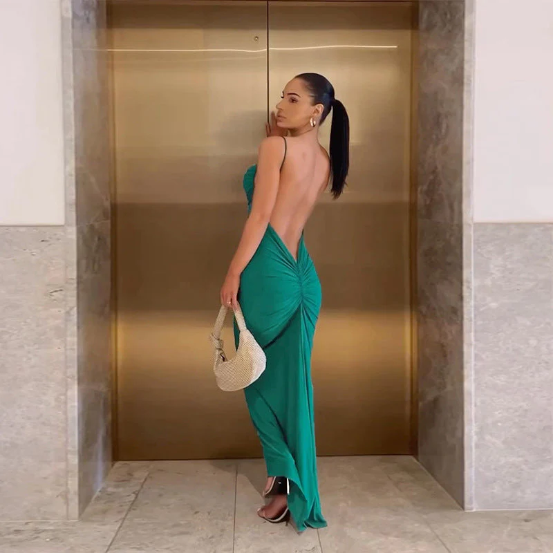 Mermaid Maxi Dress | Sweetheart Neckline GownClistos