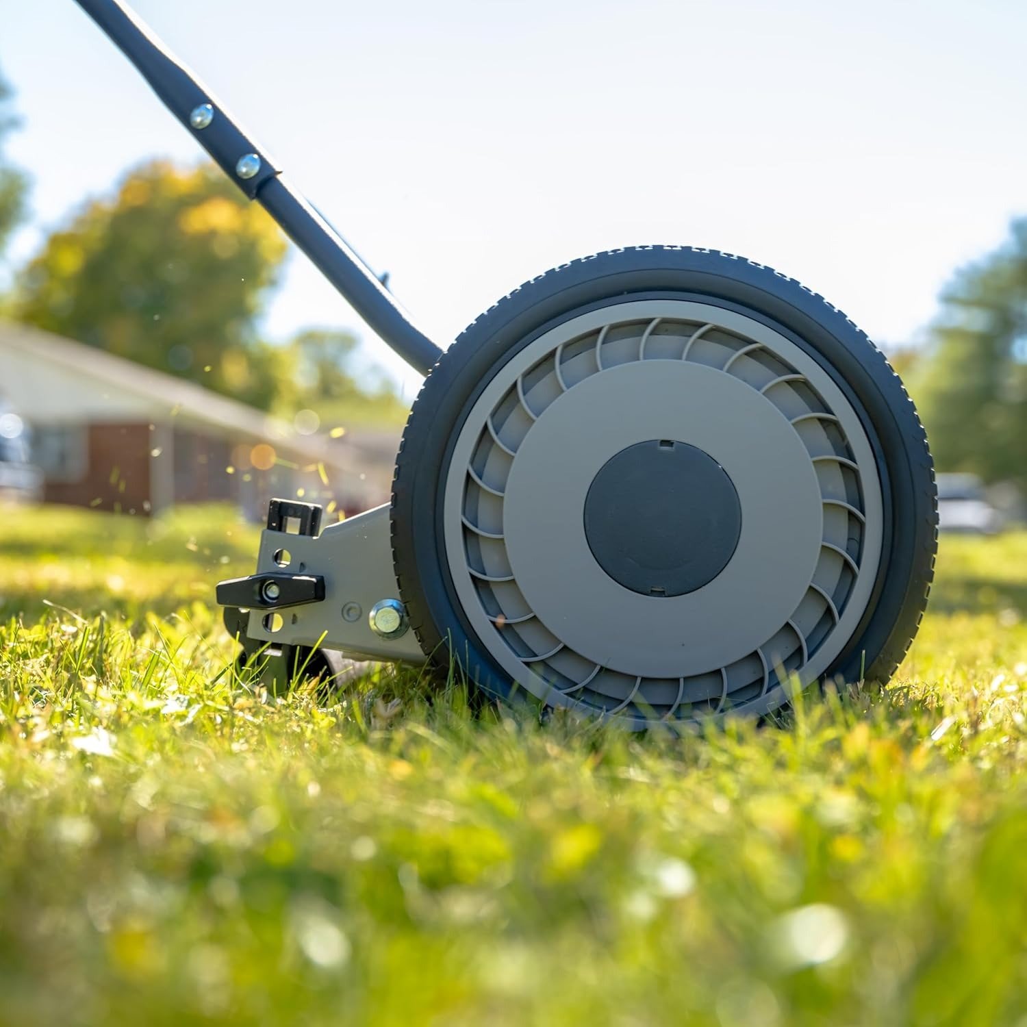18-Inch 5-Blade Push Reel Lawn Mower, 18-Inch, 5-Blade, Black