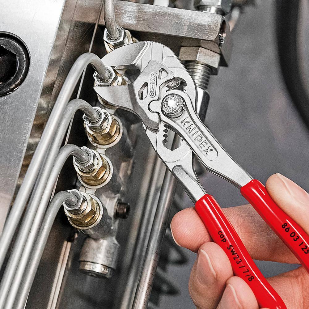 KNIPEX 5 in. and 7-14 in. Pliers Wrench Set (2-Piece) 9K 00 80 121 US