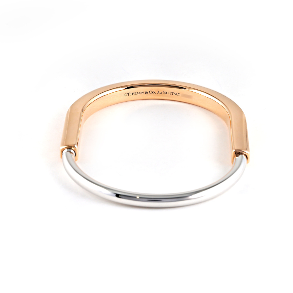Tiffany & Co. Lock Bracelet 18K White Gold & 18K Rose Gold 73027381