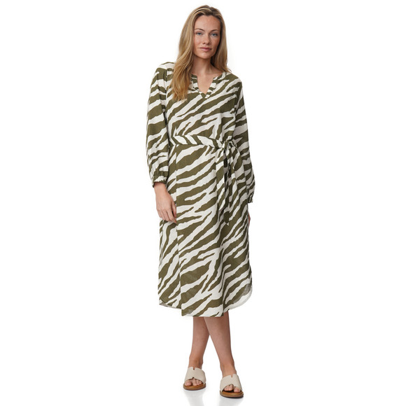 Gina Benotti Damen Leinen-Kleid im Animal-Look