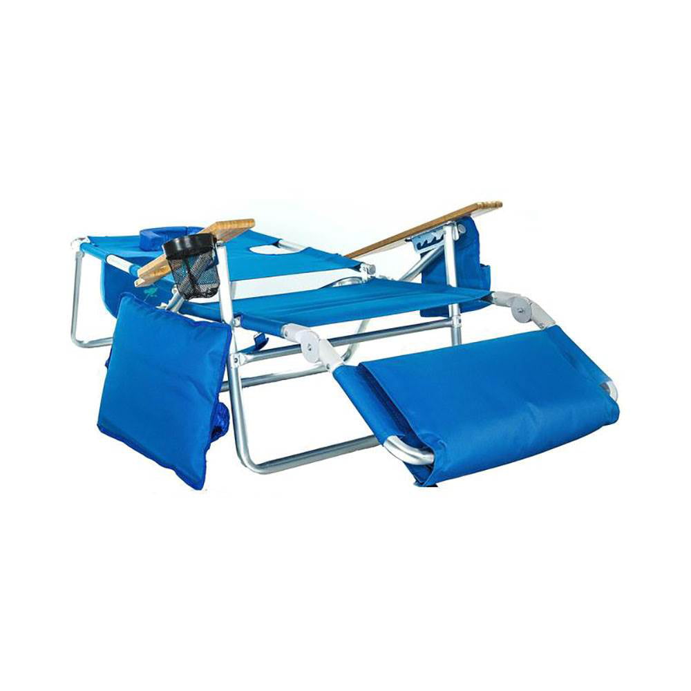Ostrich Reclining Aluminum Beach Chair – Blue