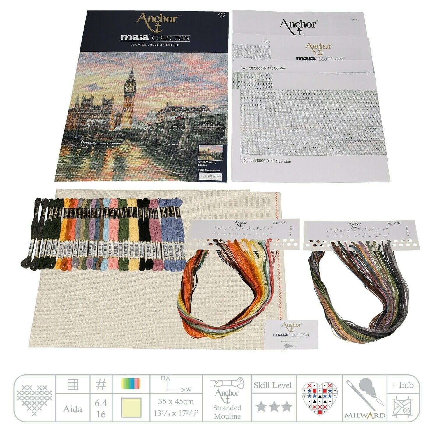 Maia London Cross Stitch Kit