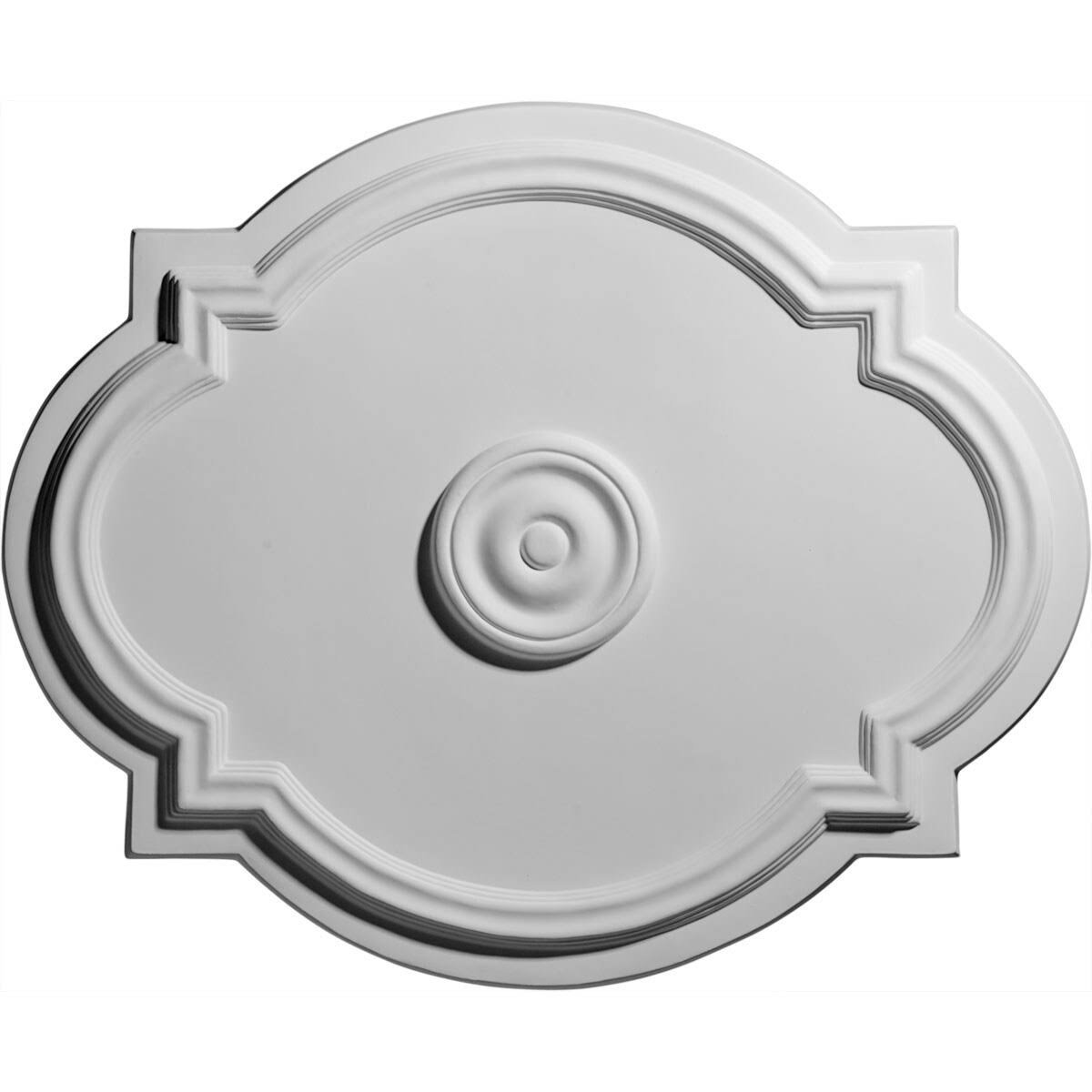 21 1/4x22W x 17 3/8x22H x 1x22P Waltz Ceiling Medallion (Fits Canopies Up to 4 1/2x22), Hand-Painted Polished Copper