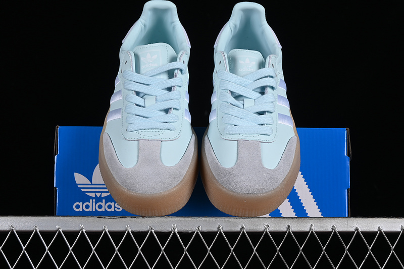 Adidas Samba W Almost Blue/Cloud White/Silver Metallic ID0435