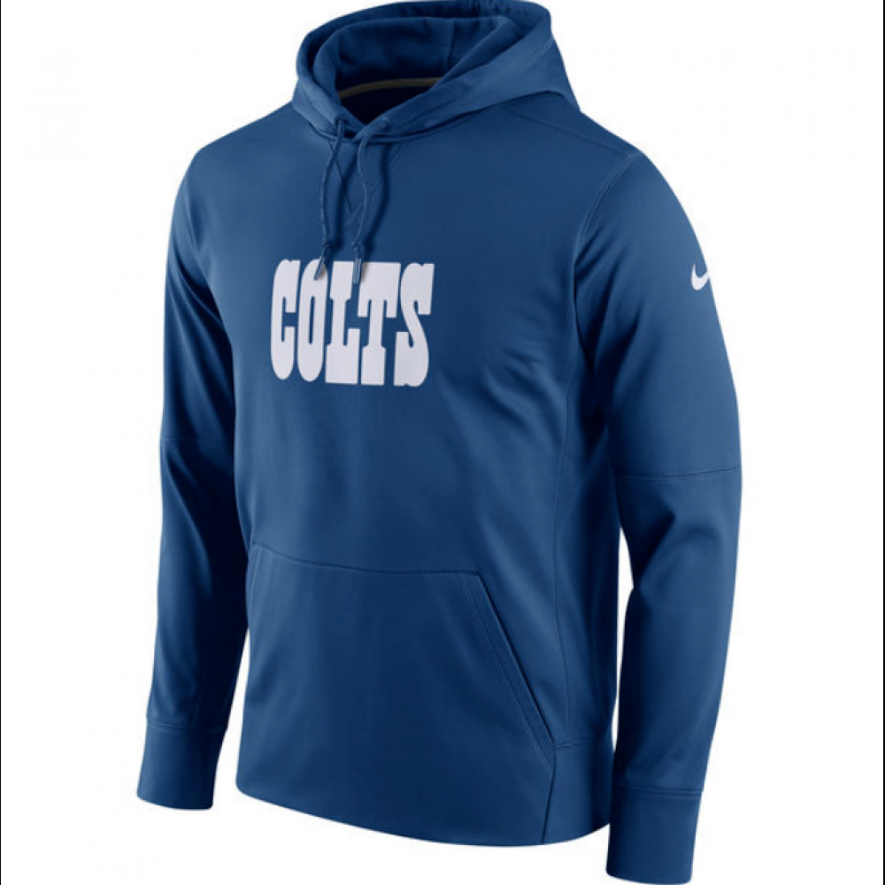 Men's Indianapolis Colts Royal Club Therma NFL Pullover Hoodie