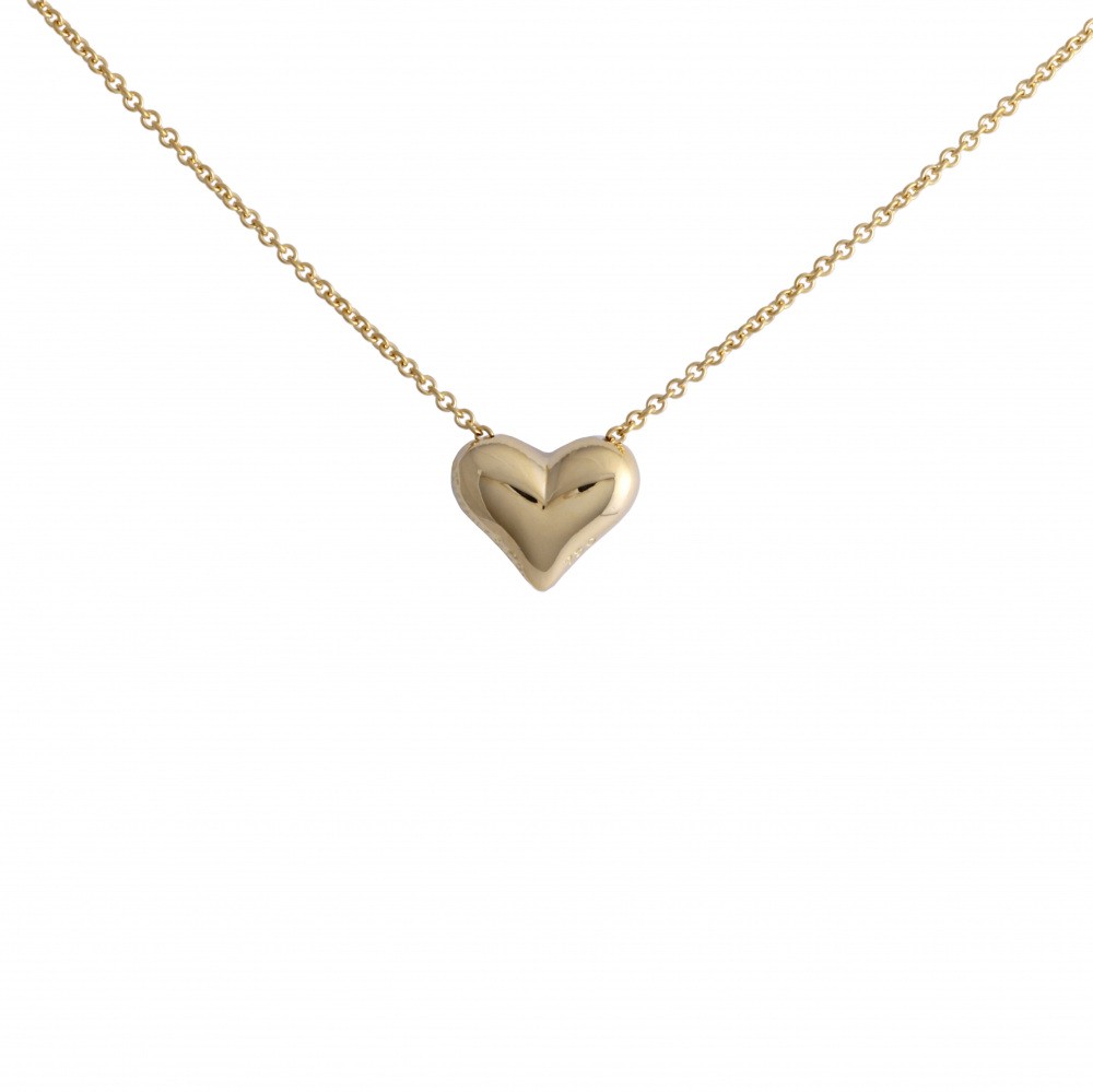 Tiffany & Co. Tiffany Heart Motif K18YG Yellow Gold Necklace