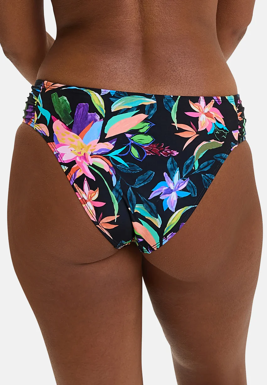 Slip de bain Barbade Paradis Tropical Noir