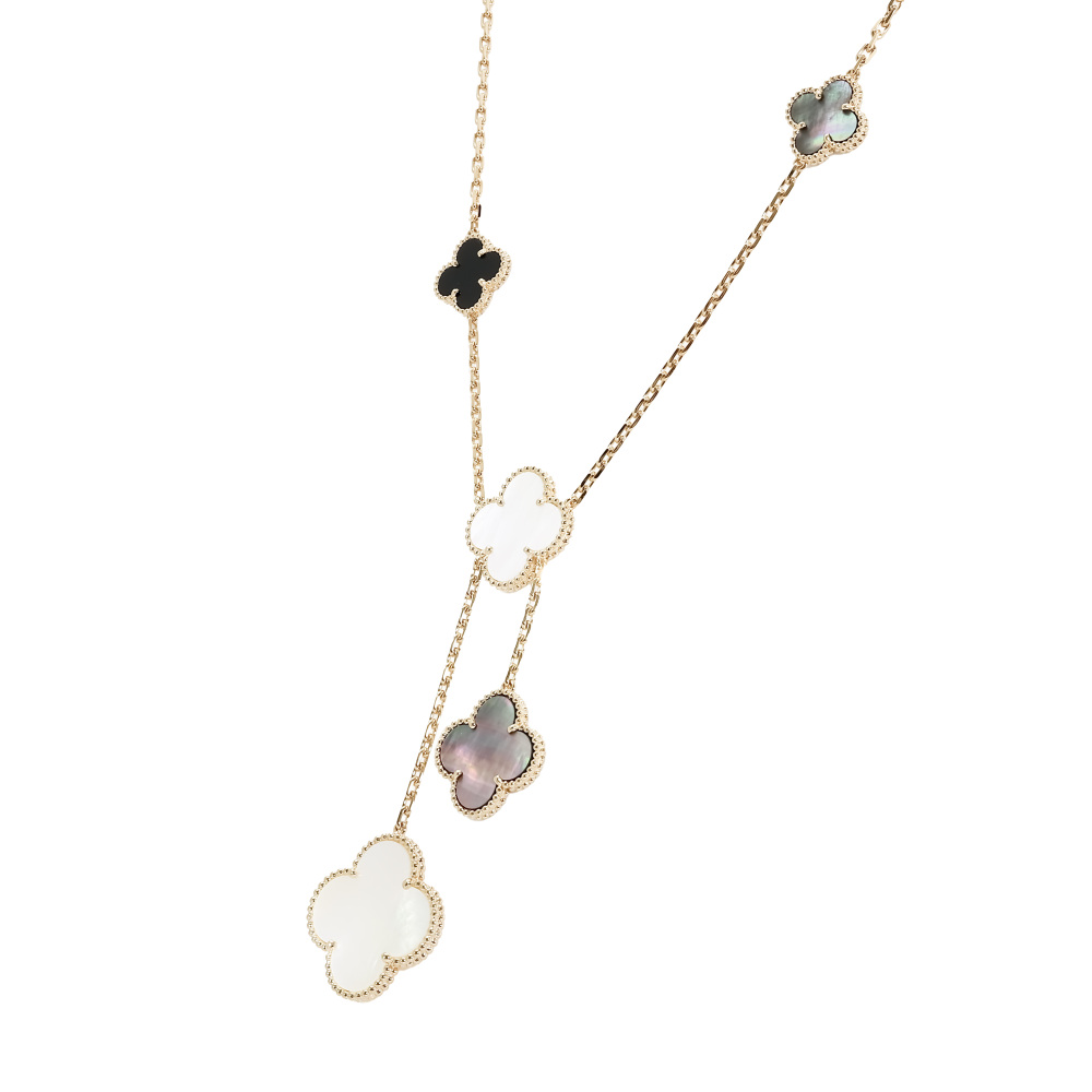 Van Cleef & Arpels Magic Alhambra 6 Motifs Necklace 18K Yellow Gold VCARD79200