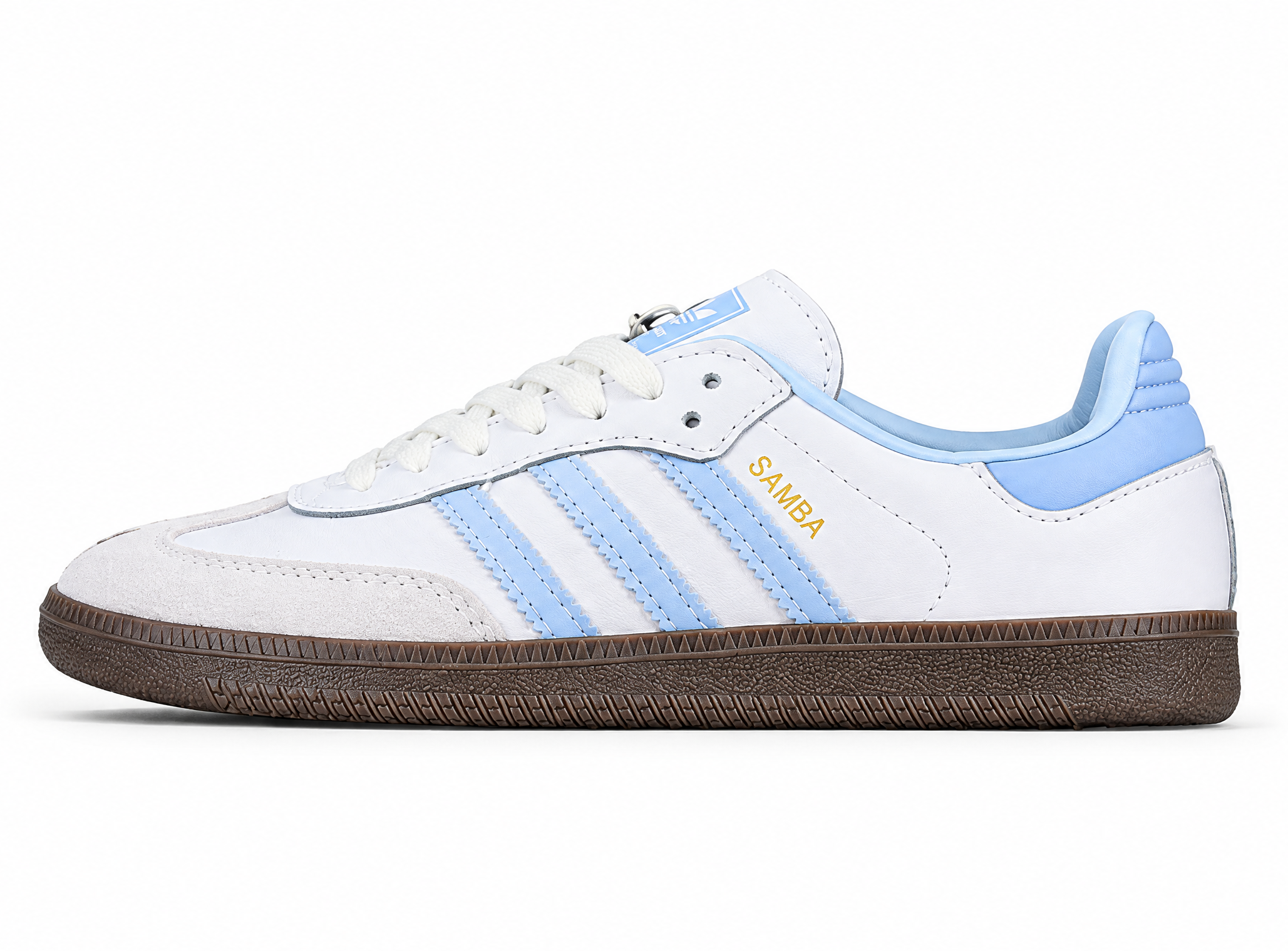 Adidas Samba Vegan White/Brown/Blue/Grey ID2055