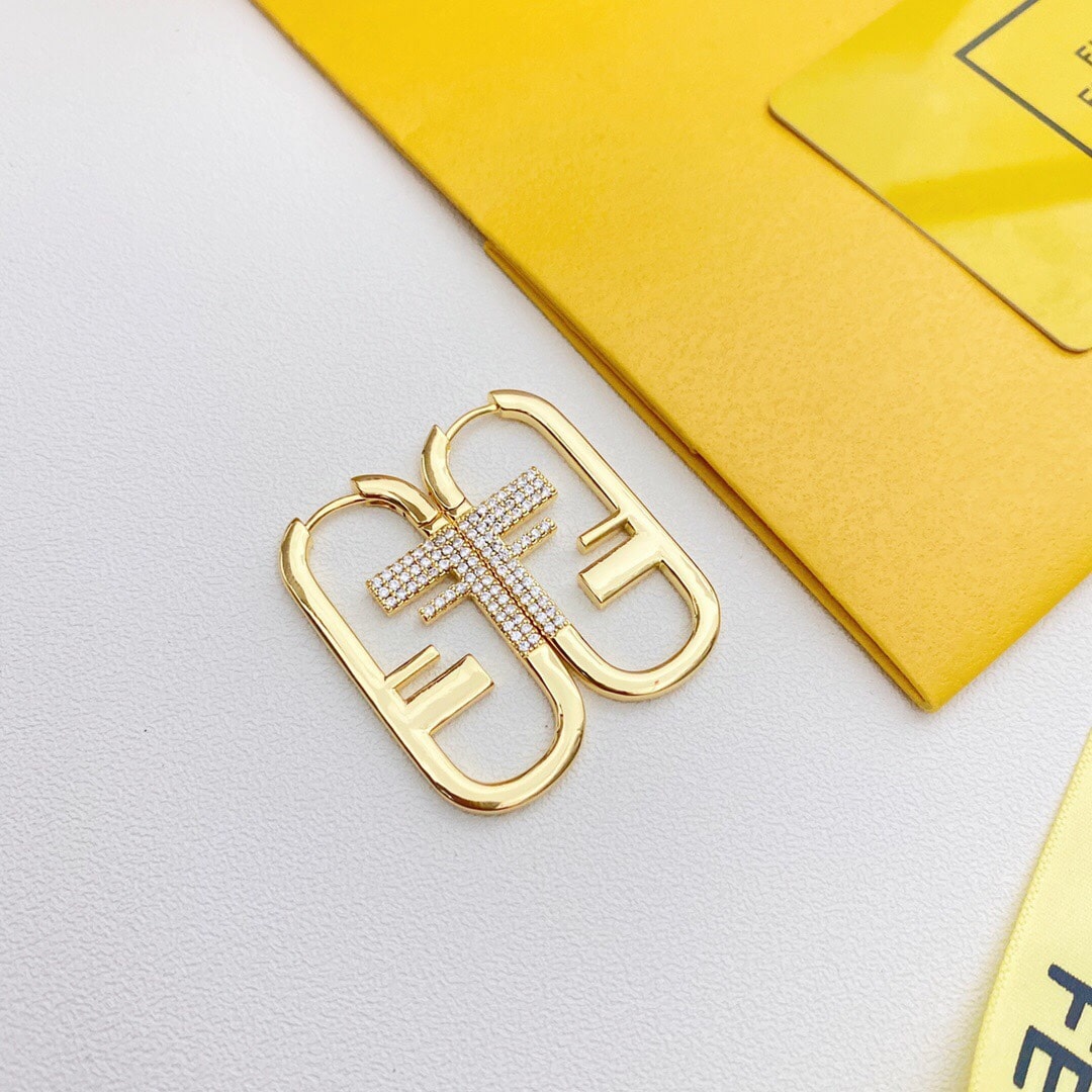 Fendi O’Lock Single Gold Earring