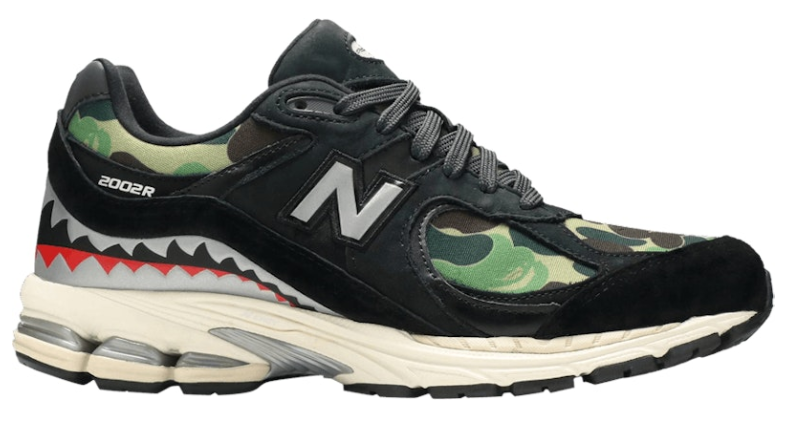BAPE x New Balance 2002R Apes Together Strong - Black Camo Special Box M2002RBF-SB Casual Running Shoes