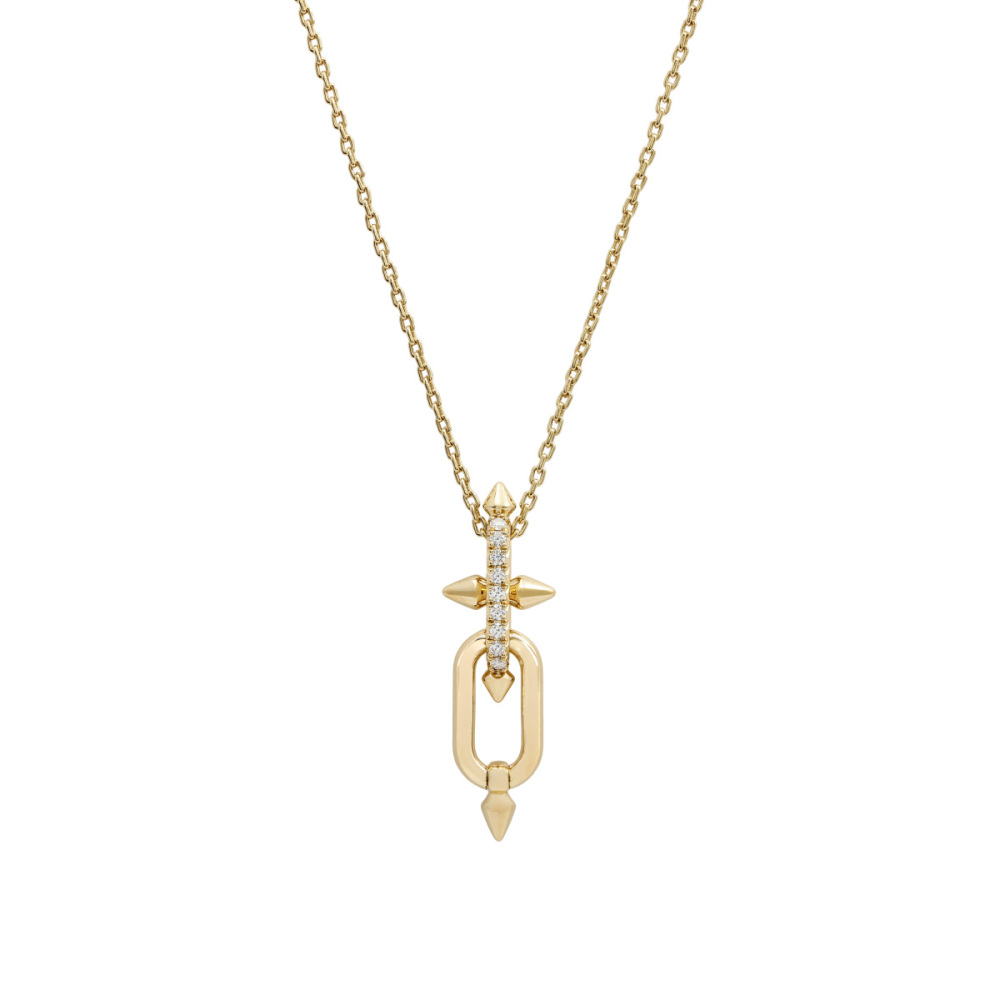 Tiffany & Co. Titan By Pharrell Williams Necklace 18K Yellow Gold Diamond 73471109