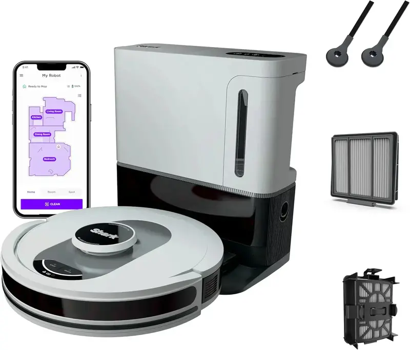 Voice-Activated Robotic Vacuum – Matrix Clean Mapping Technology with Real-Time Home Layout Recognition