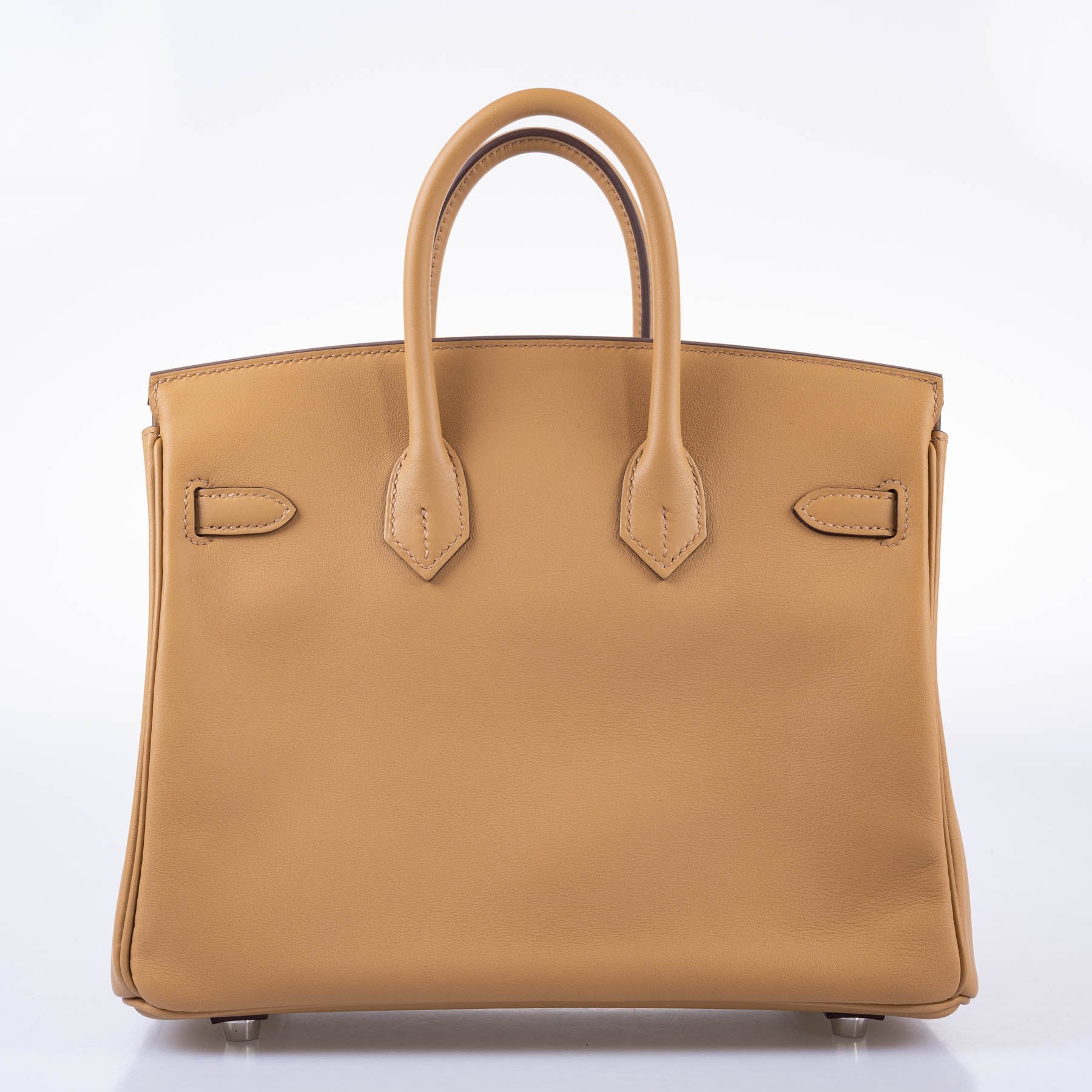 Hermès In and Out Birkin 25 Biscuit Printed Swift Palladium Hardware
