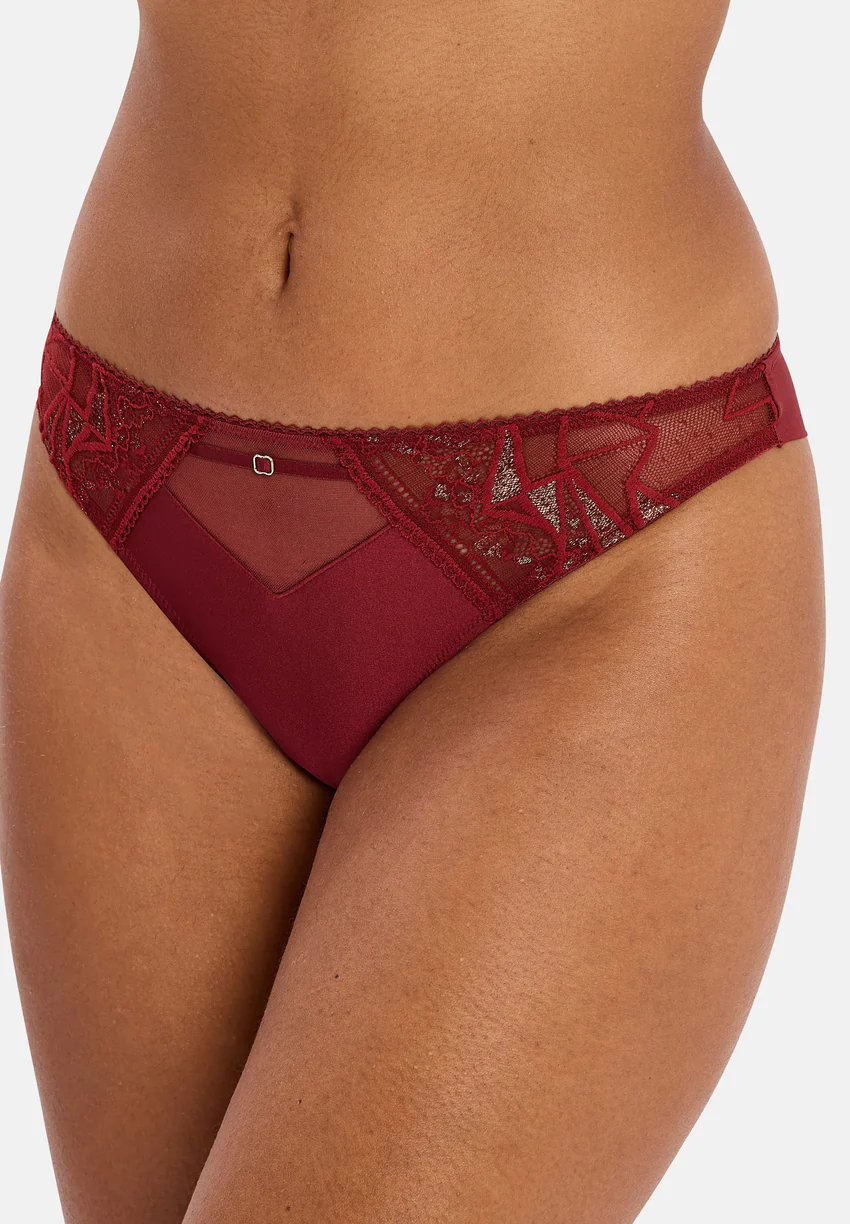 Tanga Désiré Rouge & Lurex Cuivré