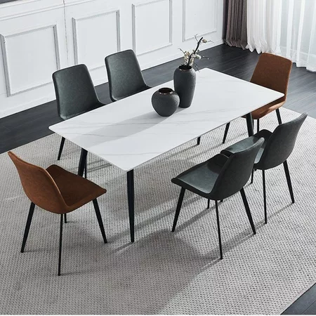 Meja Makan Batu Sintered | Sintered Stone Dining Table – Tahan Panas & Tahan Calar – Mudah Dibersihkan – 【Ready Stock】