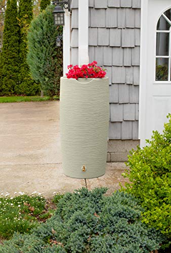 Good Ideas Impressions Stone 50 Gallon Rain Saver – Sandstone