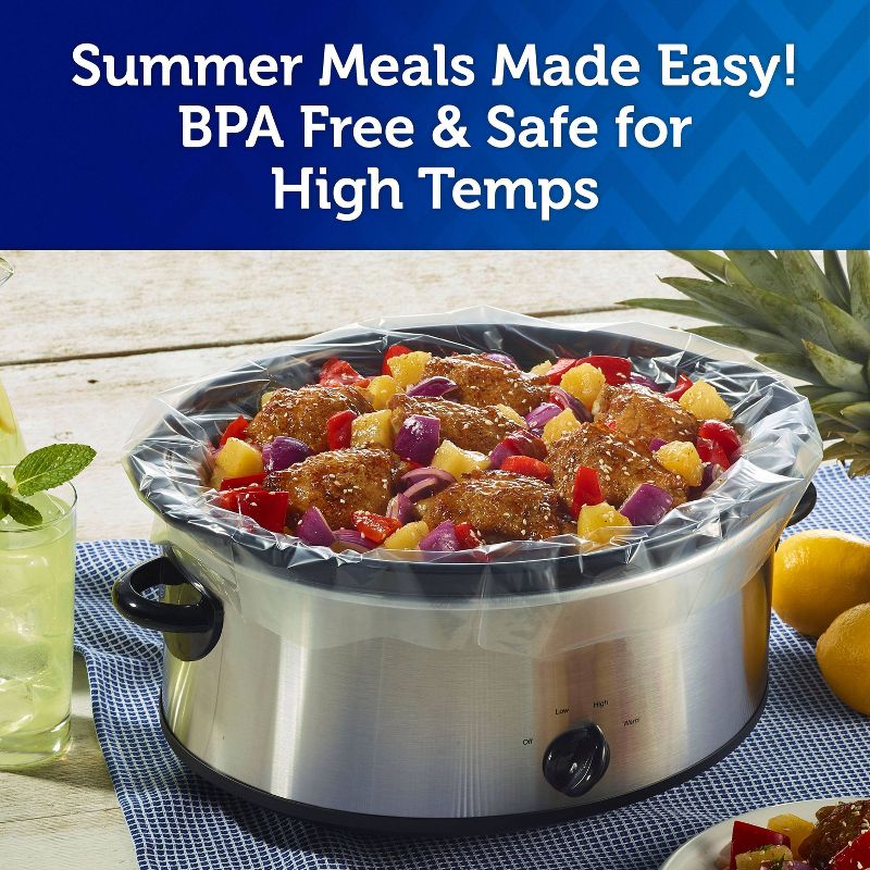 Reynolds Kitchens Regular Size Slow Cooker Liners - 6pcs/11.375sq ft: BPA-Free, Heat-Resistant, Non-Stick