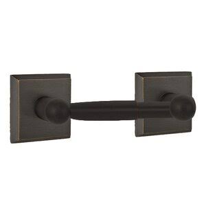 Emtek Hardware - Sandcast Bronze - Tissue Holder with #6 Rose 23046MB