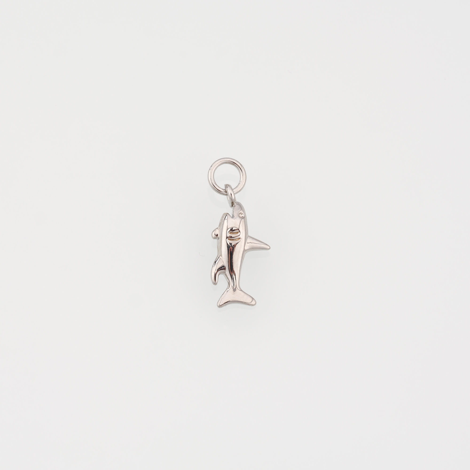 18K Gold Filled Shark Pendant,Dainty Shark Charm Earrings Necklace for DIY Jewelry Making Supply