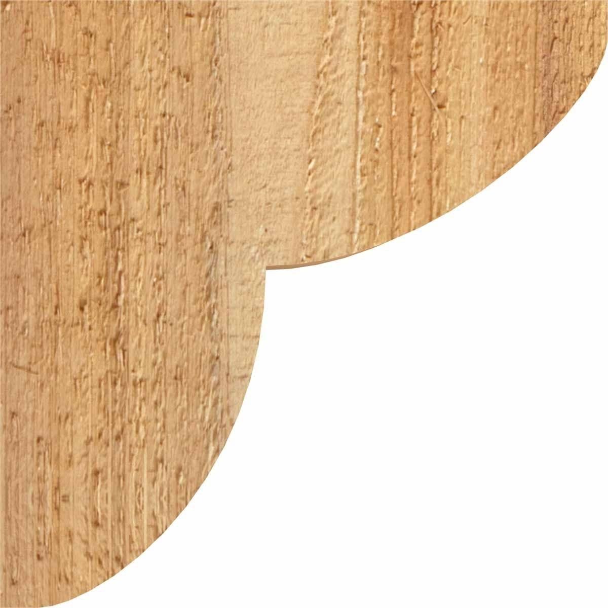 Ekena Millwork 6 in. x 10 in. x 18 in. Western Red Cedar Crestline Rough Sawn Corbel
