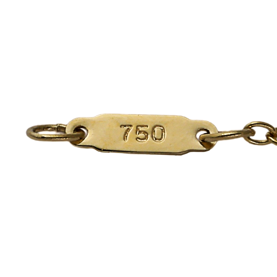 Tiffany & Co. Tiffany Perfume Bottle Motif K18YG Yellow Gold Necklace