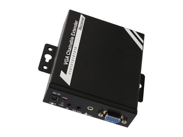 Syba SY-EXT32017 VGA Chainable Extender with Audio over Cat5e-IP (RX) - A/V/Infrared/Serial Extender