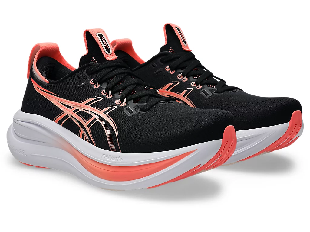 ASICS GEL-NIMBUS 28 Running Shoes Black/Pearl Pink 1012B899-003