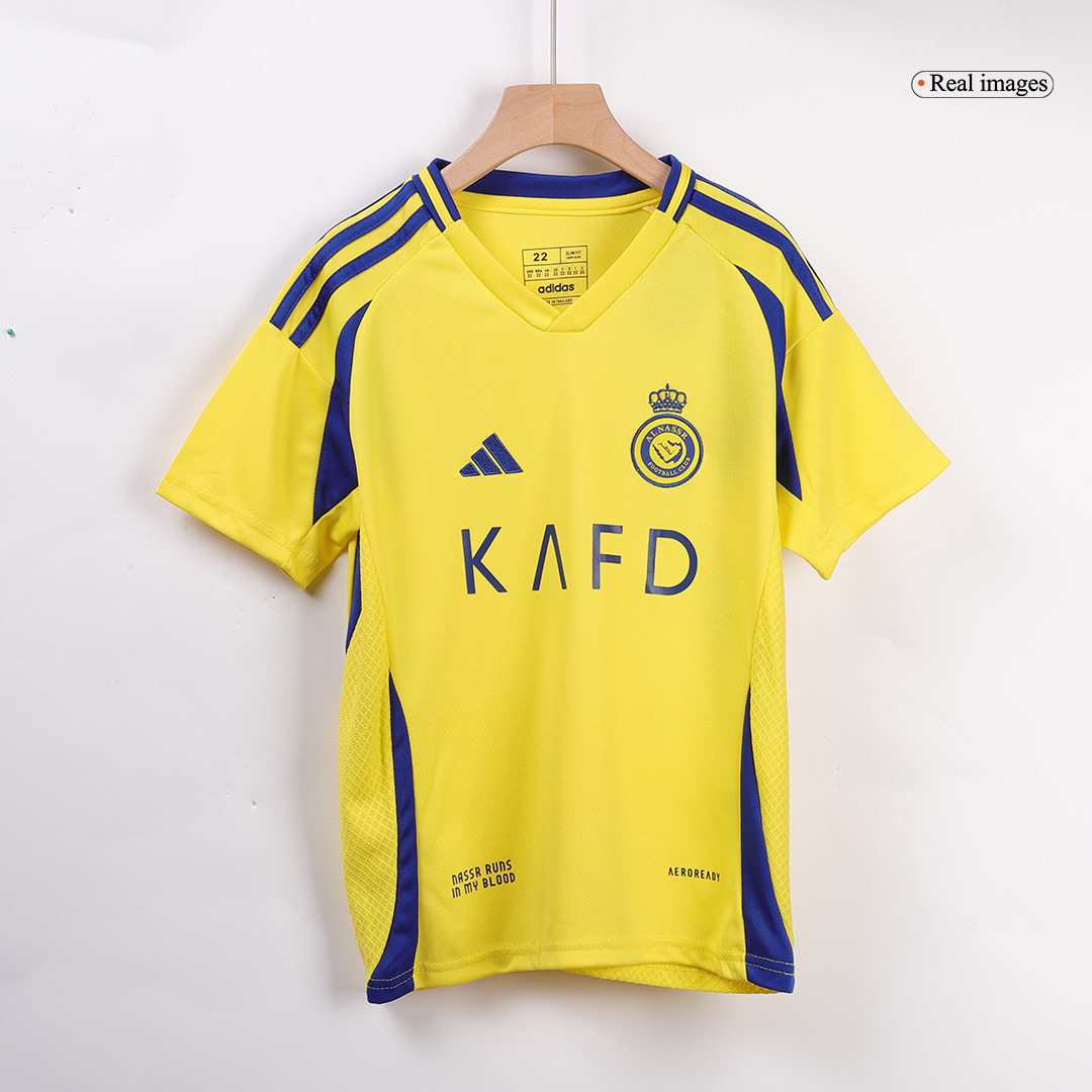 RONALDO #7 Al Nassr Home Kids Soccer Jerseys Kit - ACL