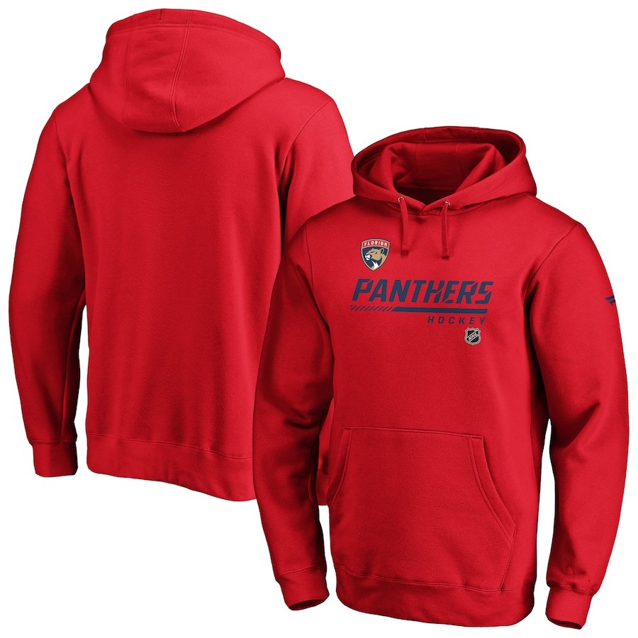 Men's Fanatics Branded Red Florida Panthers Authentic Pro Core Collection Prime Pullover Hoodie