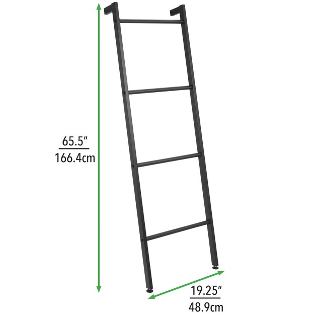 Mdesign Metal Blanket amp Towel Wall Ladder Rack For Bedroom bathroom