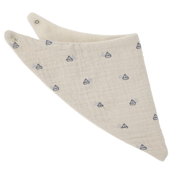Topomini Baby Musselin-Bandana mit Frottee-Innenseite