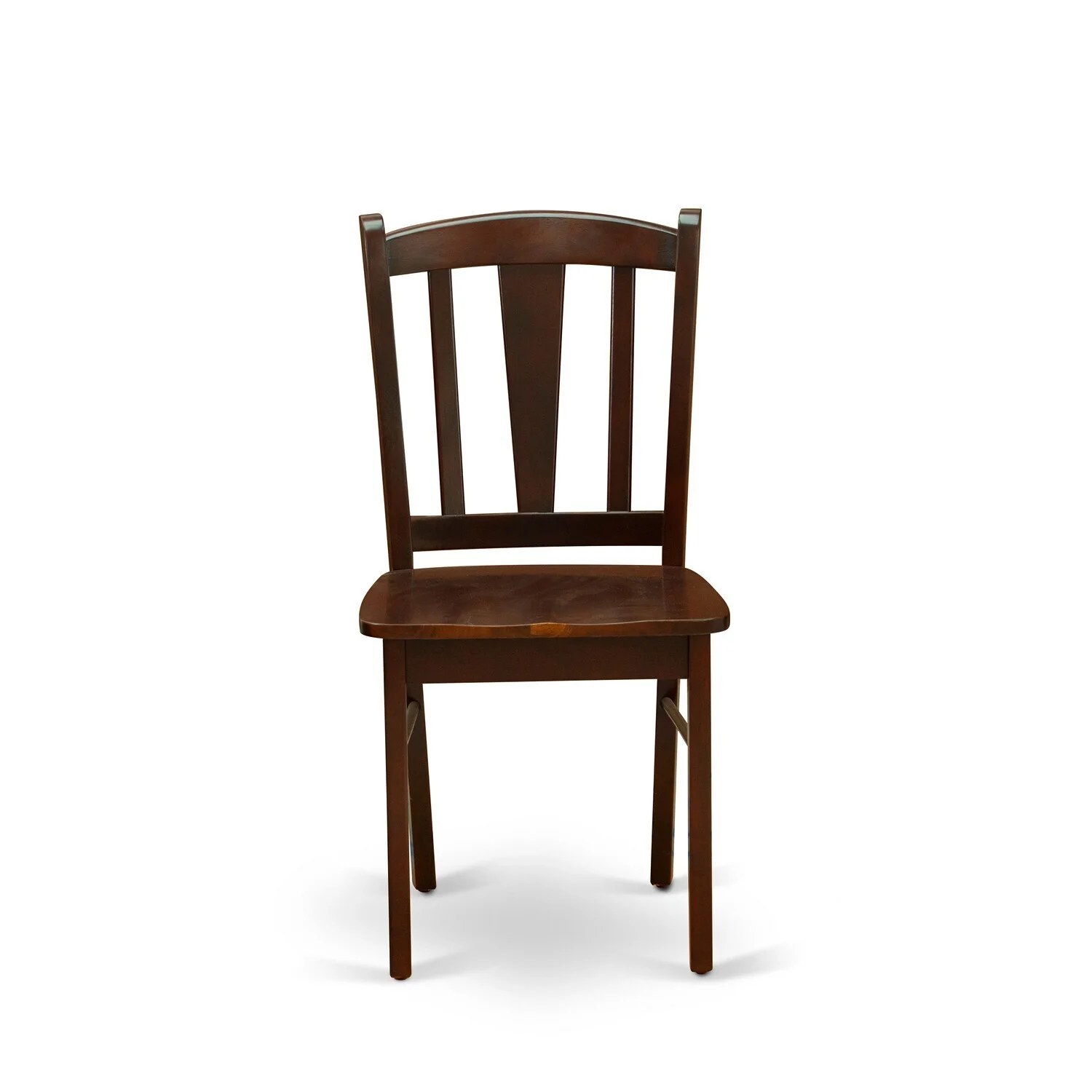 HomeStock Coastal Cottage Dining Room Chair With Wood Seat Set Of 2
