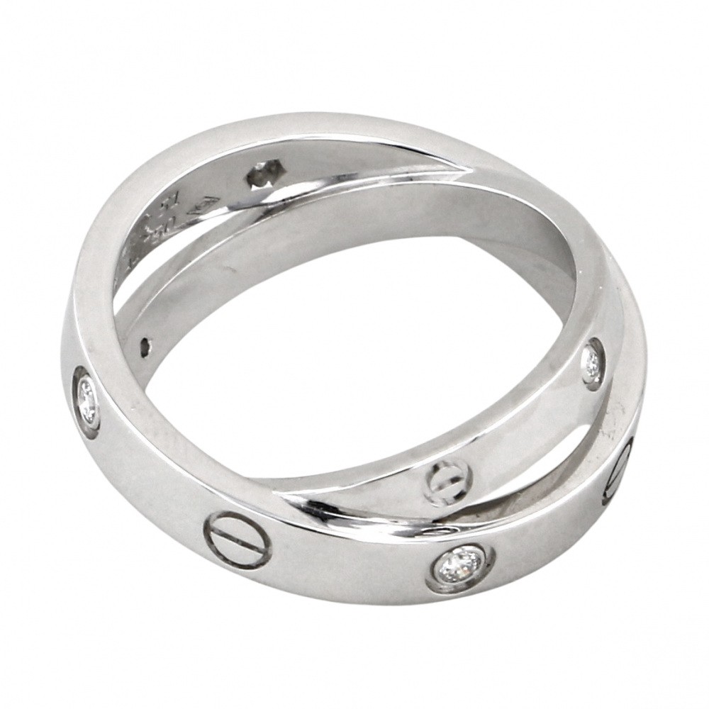 Cartier Be Love Ring 18K White Gold Diamond