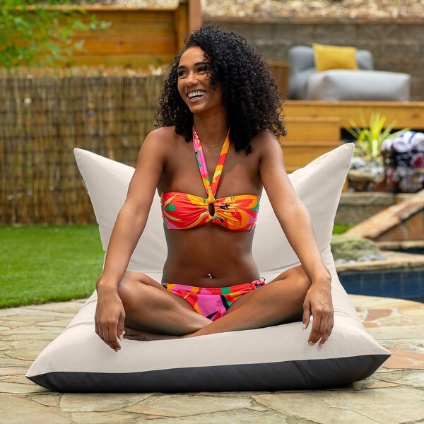 Deshi Sunbrella Patio Bean Bag Lounge Chair by Havenside Home