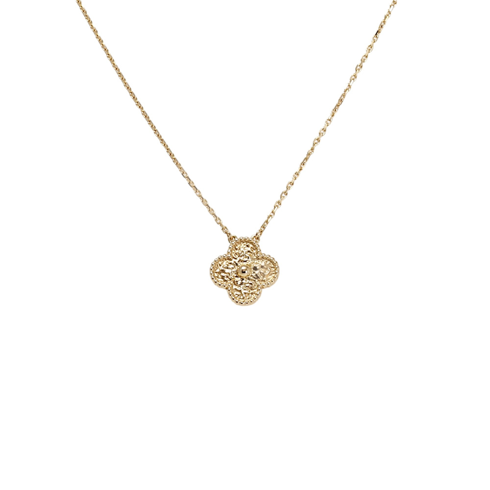 Van Cleef & Arpels Vintage Alhambra Necklace 18K Yellow Gold VCARO1IF00