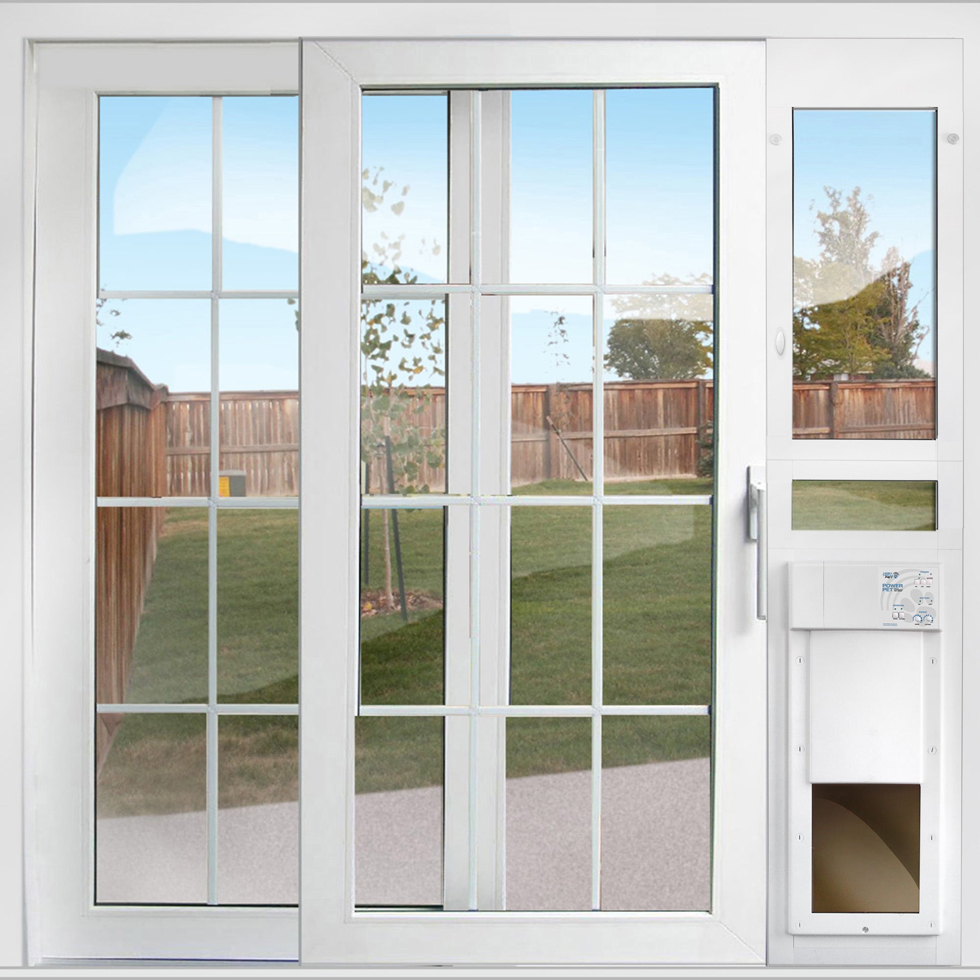 High Tech Pet Power Pet Patio Panel for Sliding Glass Door Installations, Double Pane, Low E, Lg Extra Tall  (96
