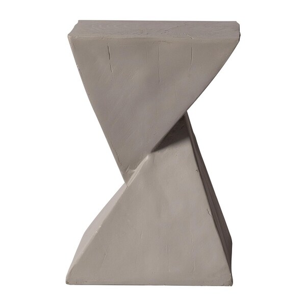 Modern Square Side Table in Fiberstone Glint Series by LeisureMod