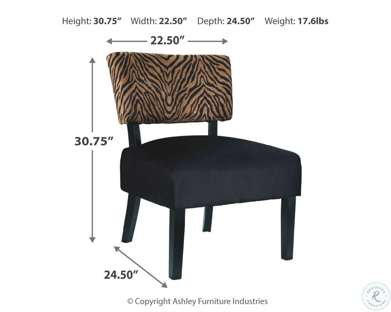 Signature Design by Ashley Parvin Accent Chair - Gold/Black